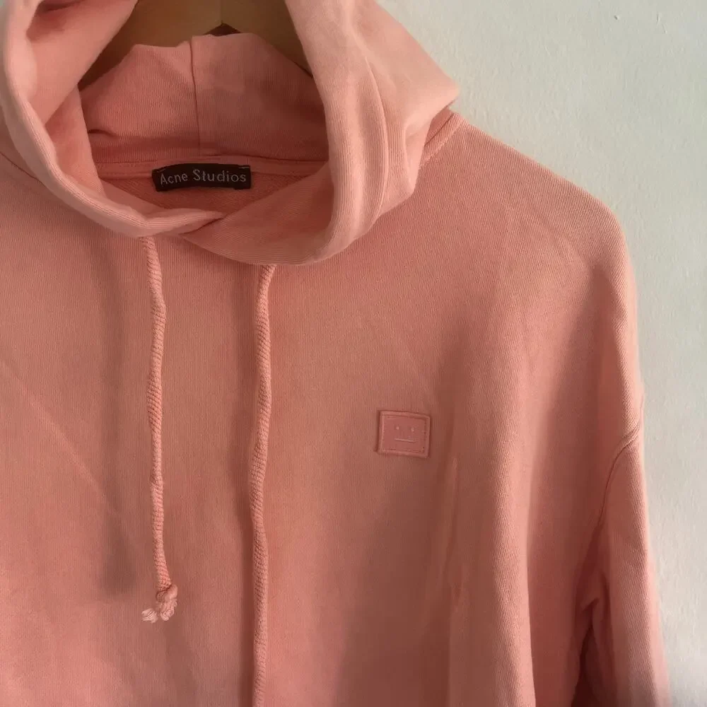 Acne Studios Face Logo Hoodie - Pale Pink | Size: Medium
